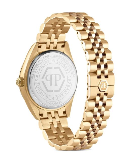 Philipp Plein Metallic Date Superlative 34Mm Watch