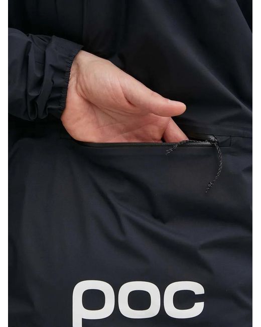 Poc Blue Hooded Zip Jacket for men