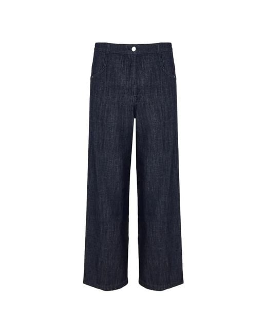 Lorena Antoniazzi Blue Wide-Leg Jeans