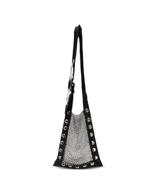 Chopova Lowena White Chainmail Eyelet Satchel