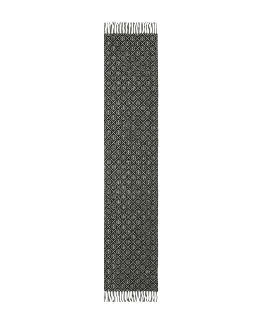 Tory Burch Gray T Monogram Scarf