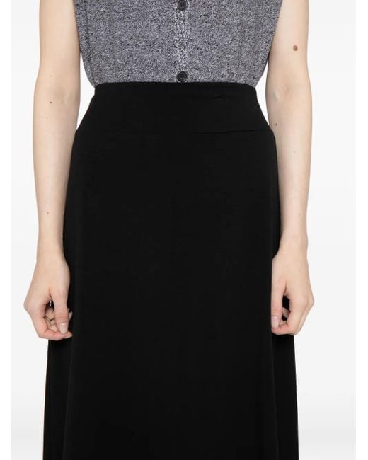 Eileen Fisher Gebreide Midi-Rok in het Black