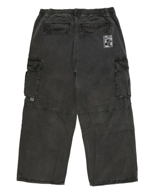 Aape By A Bathing Ape Gray Cargo Patch Trousers for men