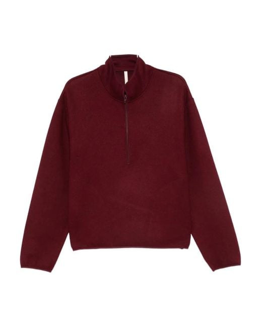 sunflower Red Mock-Neck Sweatshirt for men