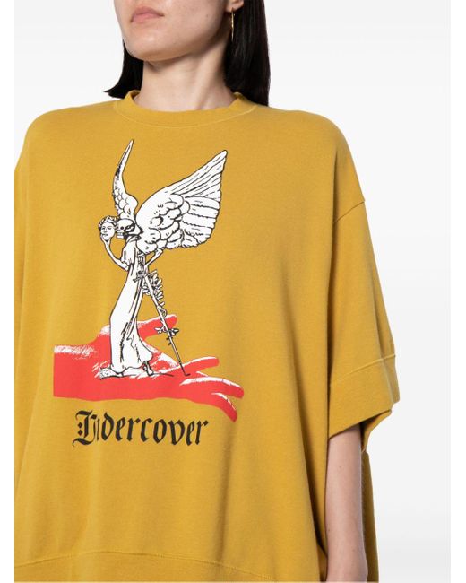 Undercover Yellow Graphic-print Cotton T-shirt