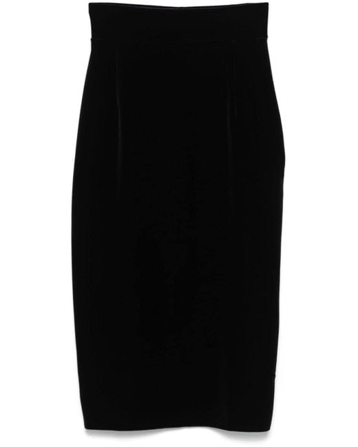 La Petite Robe Di Chiara Boni Black Lumi Midi Skirt