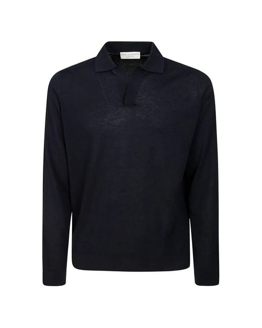 FILIPPO DE LAURENTIIS Blue Long-Sleeve T-Shirt for men
