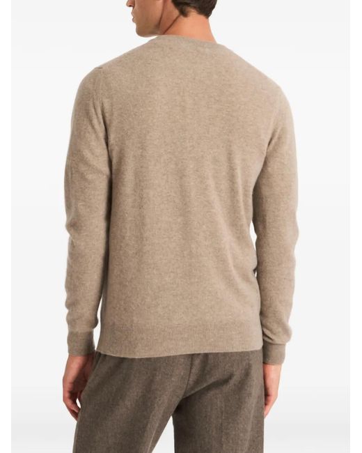 Pringle of Scotland Natural Crew-Neck Cashmere Sweater for men