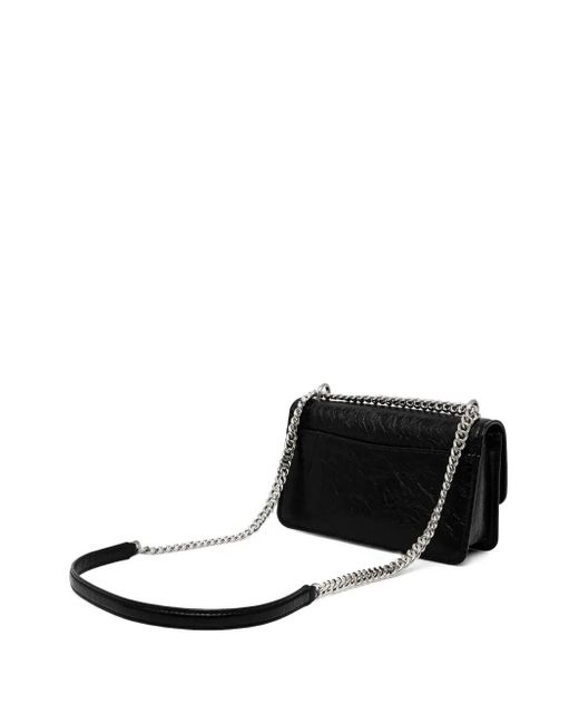 MICHAEL Michael Kors Black Large Claire Chain-Detail Crossbody Bag