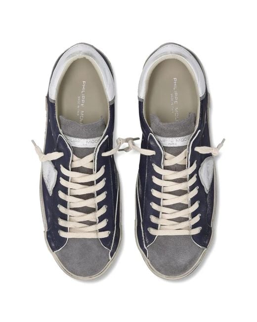 Philippe Model Blue Prsx Low Sneakers for men