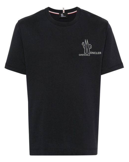 3 MONCLER GRENOBLE Black T-Shirts & Tops for men