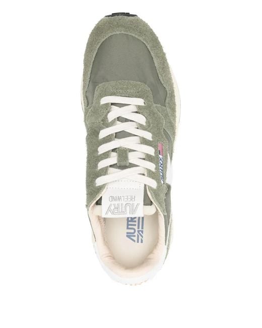 Autry White Sage Leather Sneakers for men