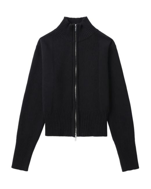 Low Classic Black Zip-Up Cardigan