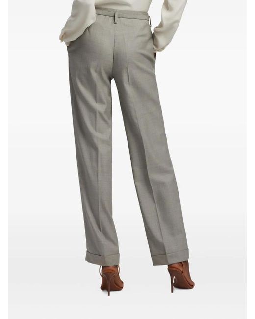 Ralph Lauren Gray Stamford Pleated Trousers