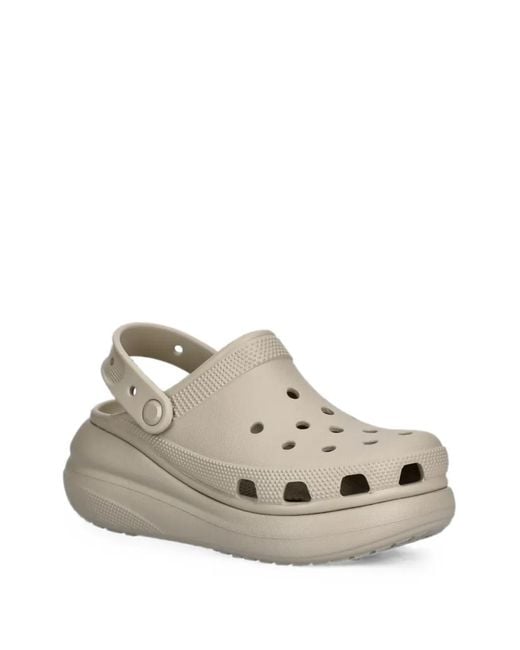 CROCSTM White Classic Crush Platform Clogs