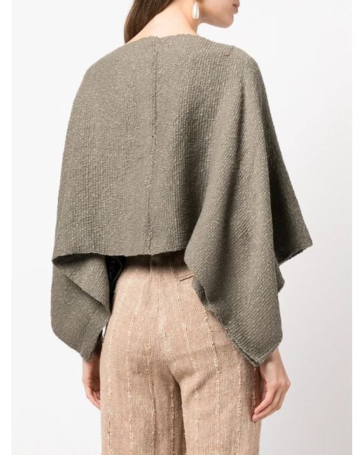 Voz Green Cropped Knitted Bolero