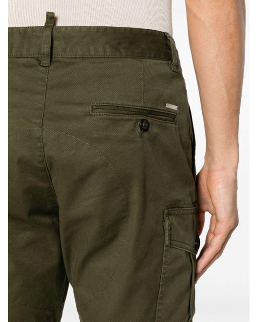 DSquared² Green Sexy Cargo Shorts for men