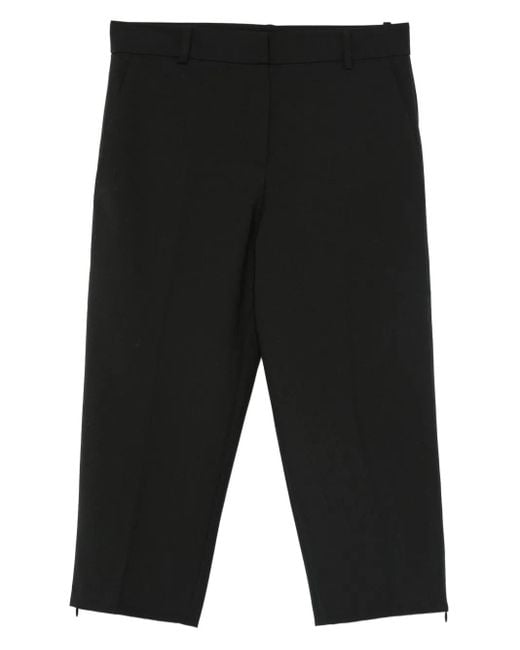 IRO Zip-detail Cropped Trousers Black