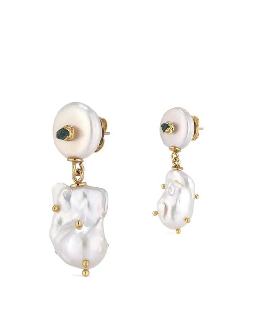 FENOMENA White Baroque Pearl Earrings