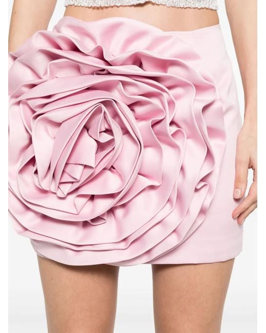 ROTATE BIRGER CHRISTENSEN フローラル ミニスカート Pink