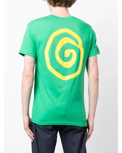 Ostrya Green Logo-Print Round-Neck T-Shirt for men