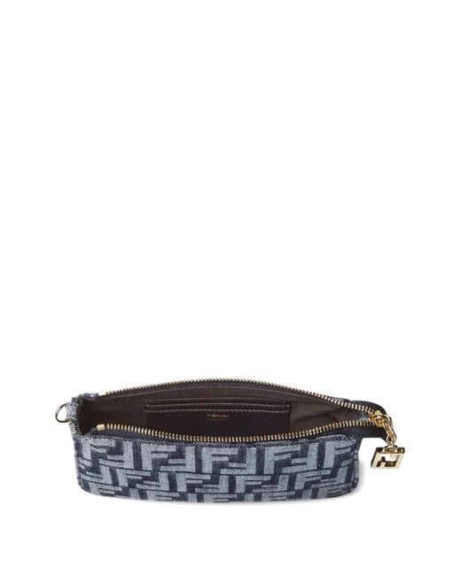 Fendi Gray Monogram Chain Tote Bag