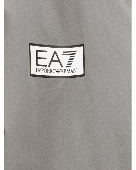 EA7 Gray Veste À Patch Logo for men