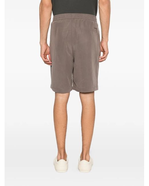Calvin Klein Gray Drawstring-Fastening Shorts for men
