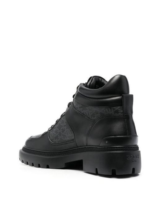 Bally Black Valensy Monogram Boots for men