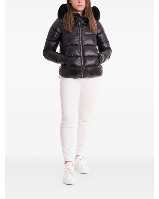 Colmar Black Hooded Puffer Jacket