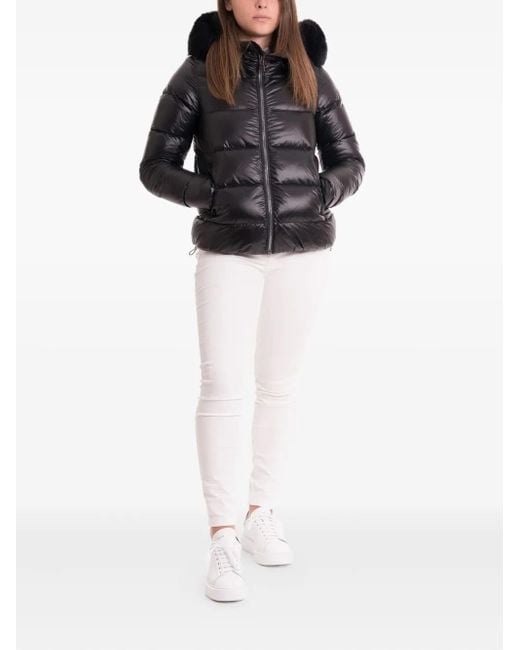 Colmar Black Hooded Puffer Jacket