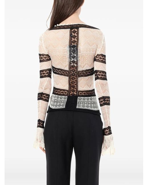 McQueen Natural Square-Neck Cardigan