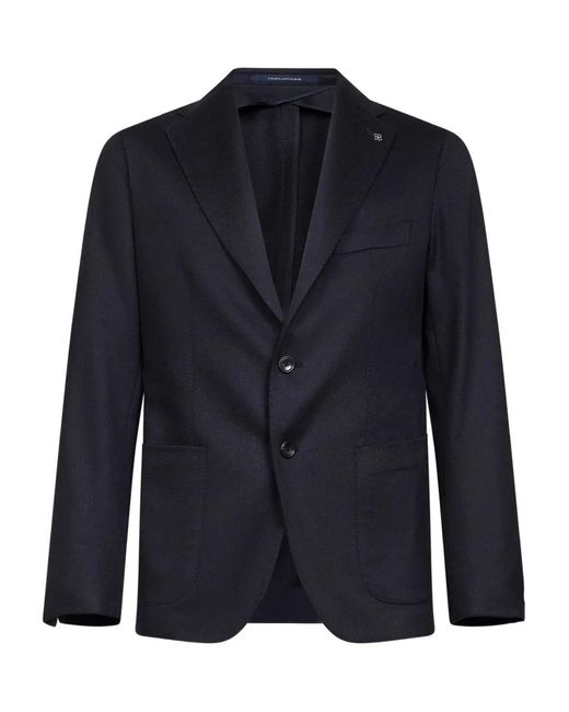 Tagliatore Blue Camel Drap Single-Breasted Blazer for men
