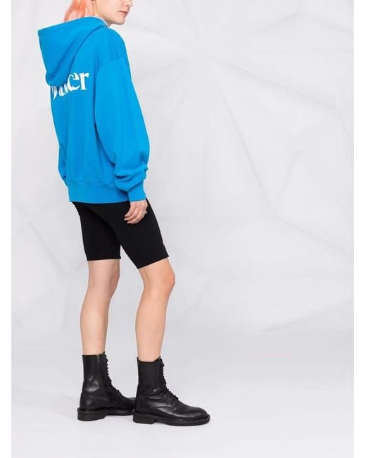 7 DAYS ACTIVE Blue Slogan-Print Hoodie