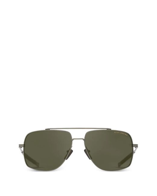 Dita Eyewear Green Lsa-138 Geometric-Frame Sunglasses for men