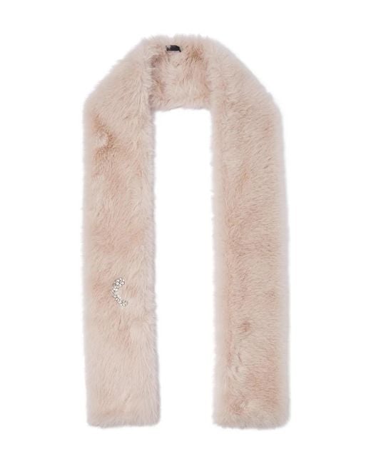 Liu Jo White Bejewelled Stole