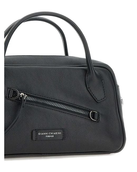 Gianni Chiarini Black Leather Tote Bag