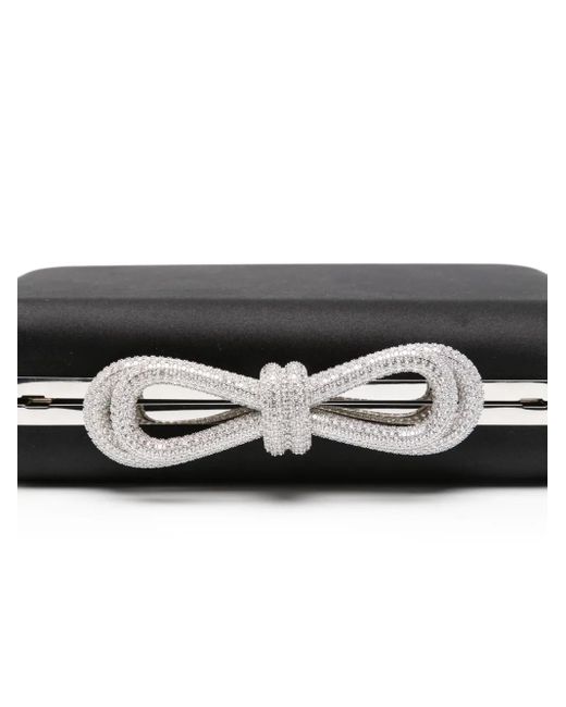 Mach & Mach Clutch Verfraaid Met Kristallen in het Black