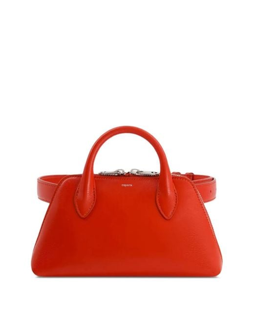 Coperni Red Sac Cabas En Cuir À Logo Imprimé