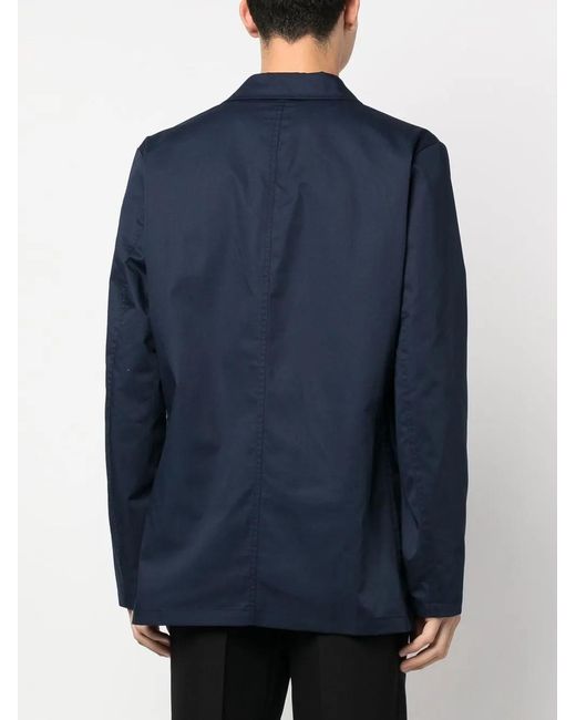 Viktor & Rolf Blue Notched-Lapels Single-Breasted Blazer for men