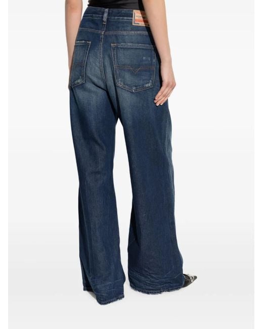 DIESEL Blue 1996 D-Sire Distressed Jeans