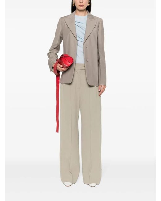 Fendi Gray Single-Breasted Blazer