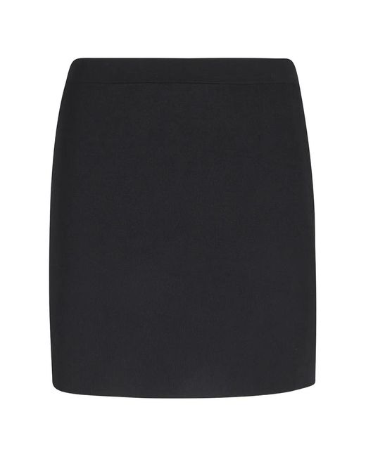 Alexander Wang Black Side-Slit Mini Skirt