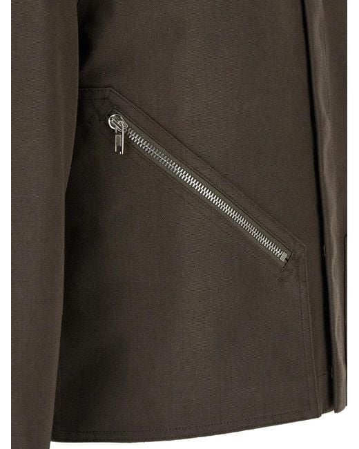Rick Owens Brown Tour Alice Cropped Shirt Jacket for men