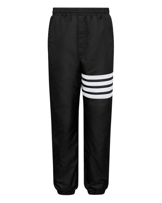 Thom Browne Black Striped Track Pants for men