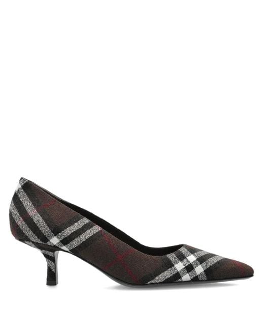 Burberry Black Karierte Dame Pumps 55mm