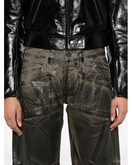 VAQUERA Gray Coated Shorts
