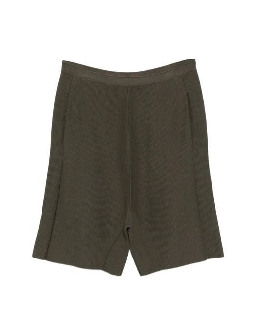 Label Under Construction Green Drawstring-Fastening Bermuda Shorts for men