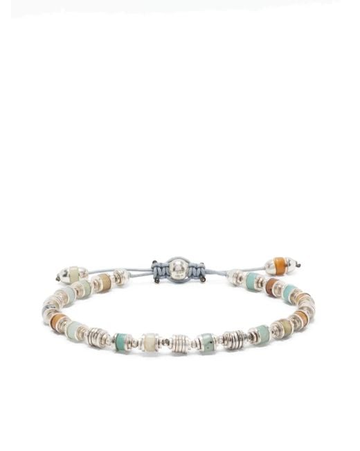 MAOR White Saguaro Beaded Bracelet for men