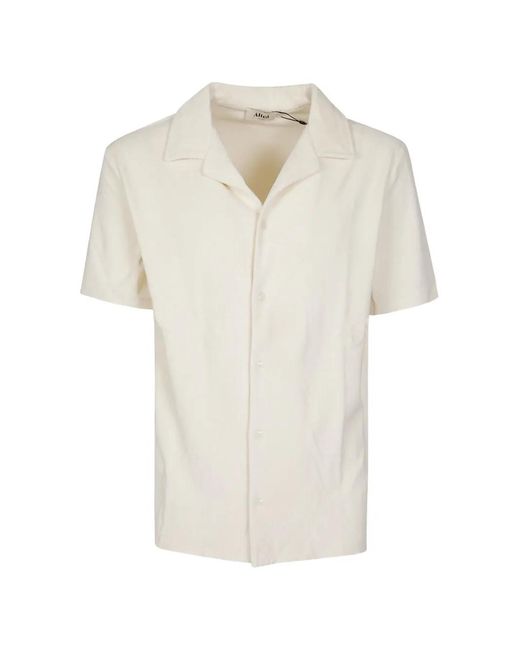 Altea White Chemise En Éponge À Col Cubain for men